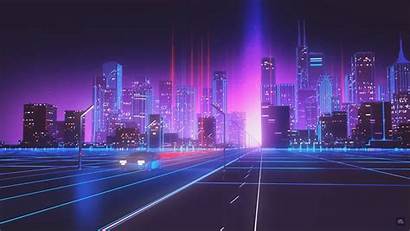 Neon Wallpapers Miami Vaporwave Aesthetic Nights Anime