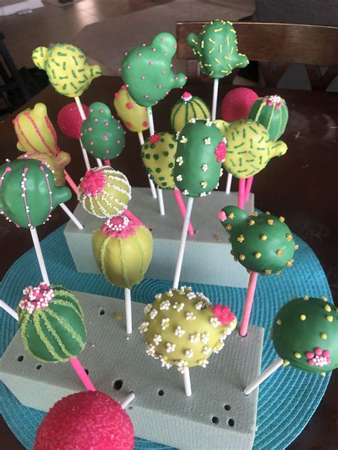 Create realistic and cute little cactus and succulent cupcakes for your next shindig! Cactus Succulent Cake Pops | Themed birthday cakes, Cactus ...