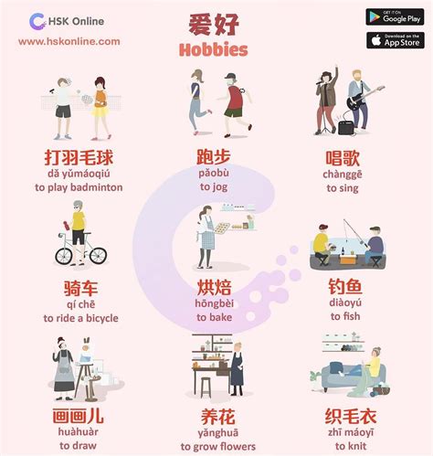Let's learn how to talk about different hobbies in Chinese ...