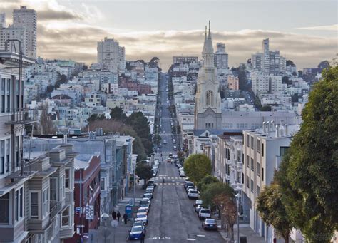 The Filbert Street Surrounded By San Franciscos North Beach