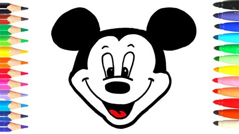 Cómo Dibujar A Mickey Mouse Paso A Paso Youtube