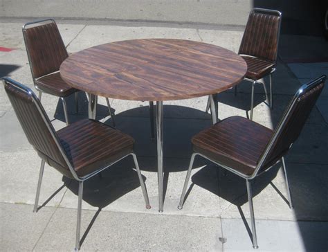 You can use a round patio table and matching chairs. UHURU FURNITURE & COLLECTIBLES: SOLD - Retro Kitchen Table ...