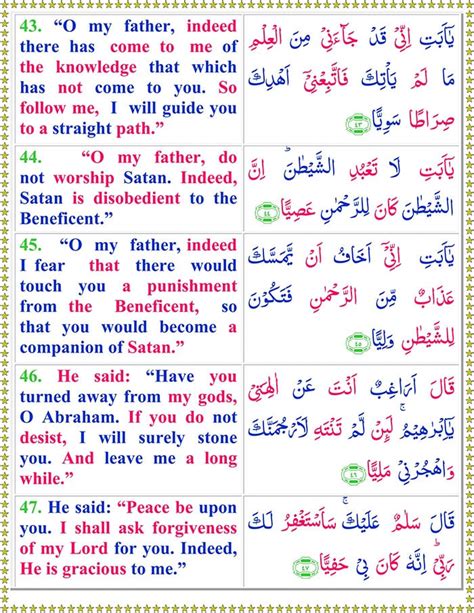 Read Surah Maryam Online With English Translation