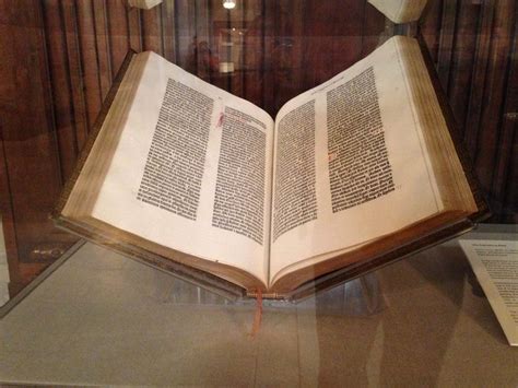 Gutenberg Bible Ca 1455 At New York Public Library Gutenberg Bible