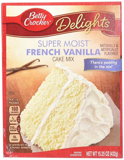 Reviewed by millions of home cooks. Betty Crocker Super Moist French Vanilla Cake Mix - 15.25 ...