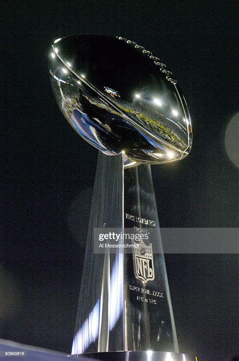 vince lombardi trophy on the podium after super bowl xxxix between news photo getty images