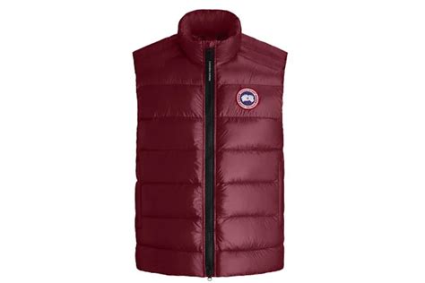 canada goose crofton down vest inferno red fw22 homme fr