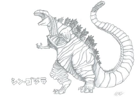 Годзилла | shin & legendary godzilla запись закреплена. Imagenes De Shin Godzilla Para Colorear - Impresion gratuita