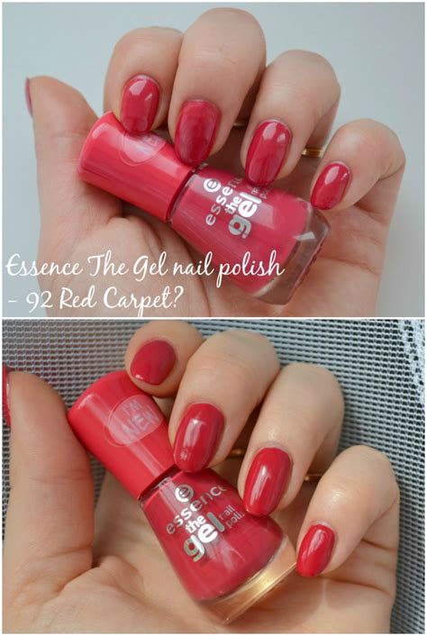 Essence The Gel Nail Polish 92 Red Carpet Beauty By Miss L Nail