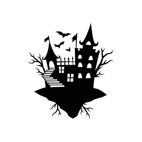 Haunted House Silhouette 5727747 Vector Art At Vecteezy