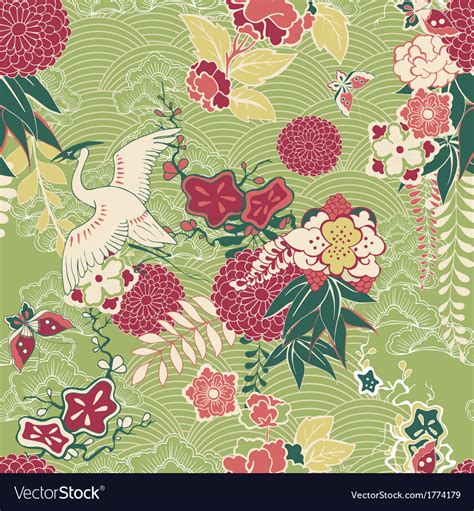 Oriental Silk Pattern Royalty Free Vector Image
