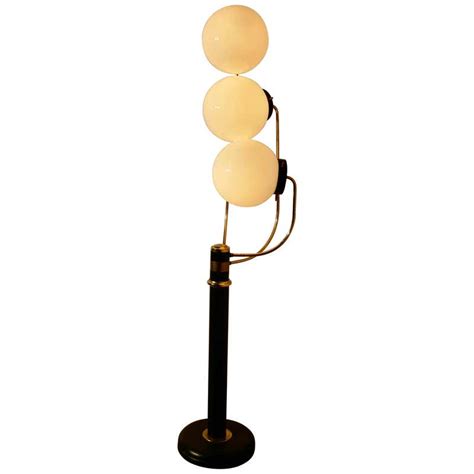 Midcentury Geometric 3 Globe Floor Lamp By Modeline At 1stdibs