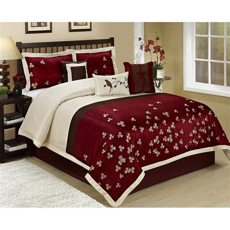 Unique Home 7 Piece Vienna Clearence Embroideried Comforter Set Queen