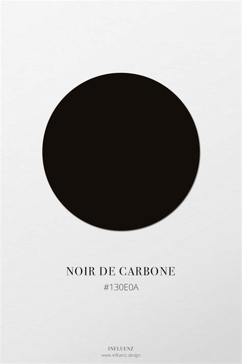Noir De Carbone • Découvrez Le Nuancier Noir Dinfluenz Une Palette De
