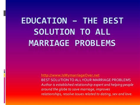 Education The Best Solution To All Problems