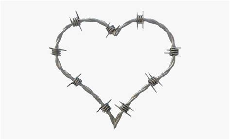 Heart With Barb Wire Drawing Coloring Pages
