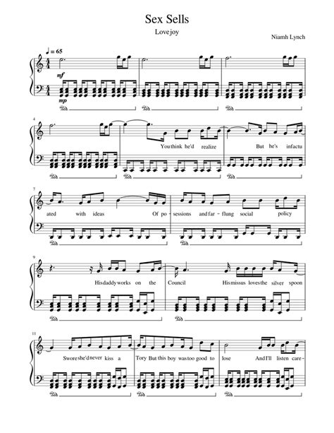 Sex Sells Lovejoy Sheet Music For Piano Solo Free Nude Porn Photos