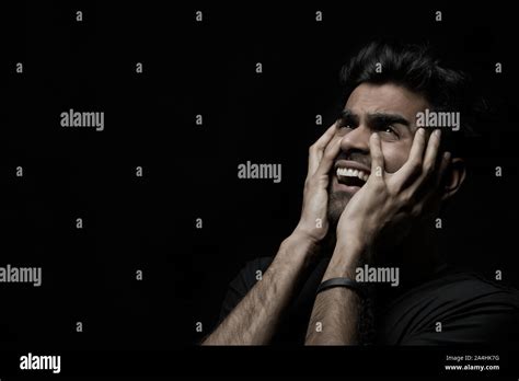 Young Man Crying Tears Hi Res Stock Photography And Images Alamy