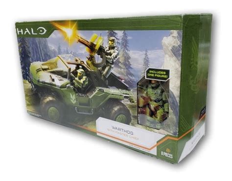 Halo Vehiculo Warthog Con Master Chief Original Envío Gratis