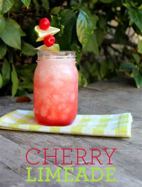 Cherry Limeade Slushies Drink Recipe Popsicle Blog