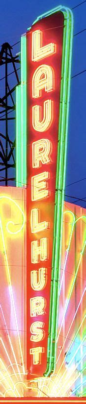 Large Neon Sign Laurelhurst Theater Brew And View Portland Or Vintage Neon Signs Neon Signs