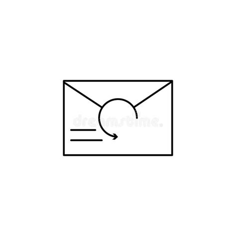 Message Email Send Icon Simple Line Outline Vector Of Information