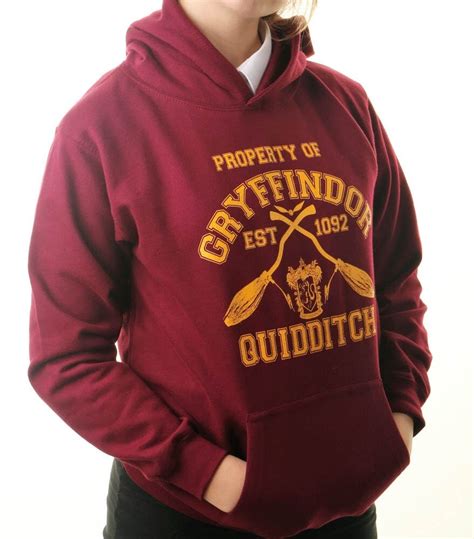 Harry Potter Hoodie Inspired Gryffindor Quidditch Team Jumper