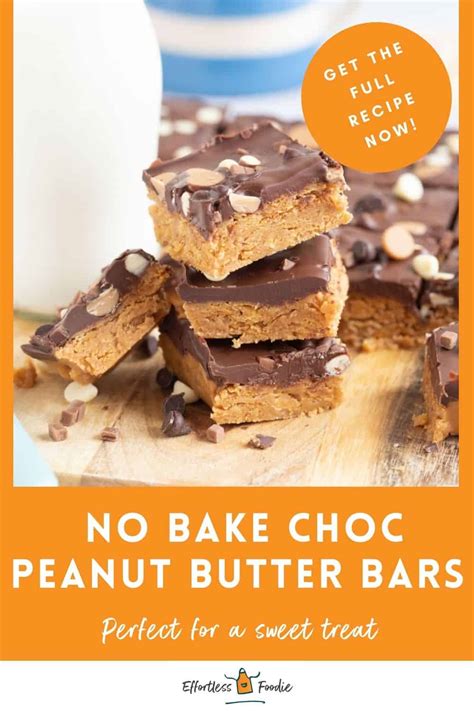 No Bake Chocolate Peanut Butter Bars Effortless Foodie