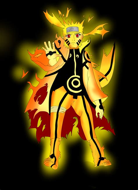 Naruto - Kurama Chakra Mode by InMoeView on DeviantArt