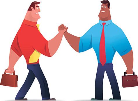 Best Two People Facing Each Other Cartoons Illustrations Royalty Free