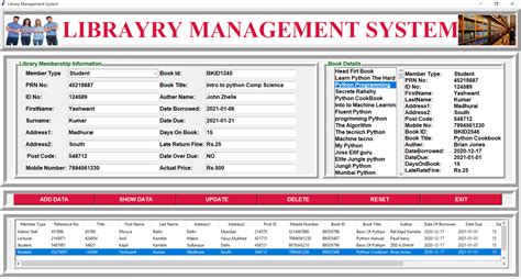 Libaray Management System Project In Python