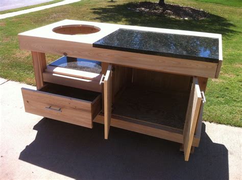 The compact green egg table seen from above has a basic design. Image detail for -Big Green Egg Table - by Todd Adair ...