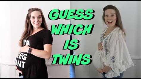 Pregnancy Progression Comparison Guess Which Is Twins Youtube