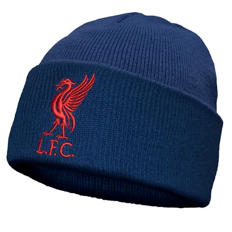 Liverpool Fc Official Football T Knitted Bronx Beanie Hat Liverbird