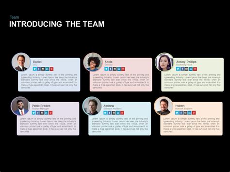 Team Introduction Powerpoint Template And Keynote Slide