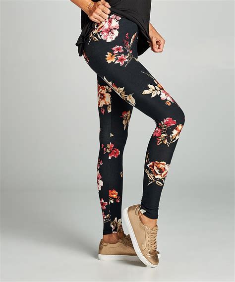 black floral leggings that look take that floral leggings capsule wardrobe capri pants my