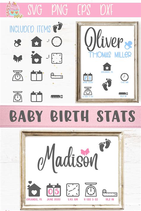 Free Free 265 Baby Birth Stats Svg Free SVG PNG EPS DXF File