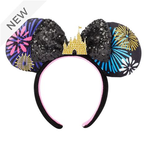 Disney Store Minnie Mouse The Main Attraction Ears Headband For Adults