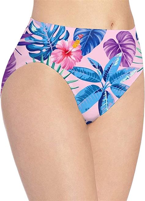 Hawaii Hibiscus Palm Leaf Women S Underwear Brief Panty Supersoft