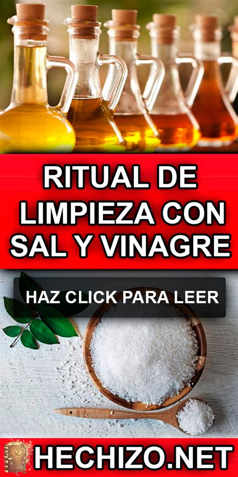 Ritual De Limpieza Con Sal Y Vinagre Casero Y Eficaz Limpieza De