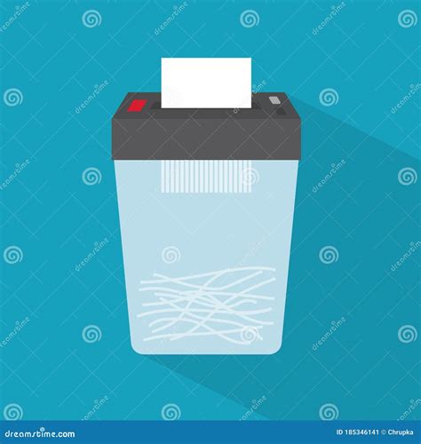 Document Shredder Icon Stock Vector Illustration Of Recycling 185346141