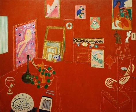 Crveni Studio Henri Matisse Ulje Na Platnu Dz Slikarske