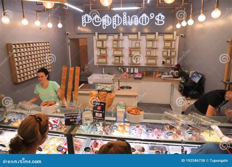 Ice Cream Shop In Croatia Editorial Stock Photo Image Of Dalmatia