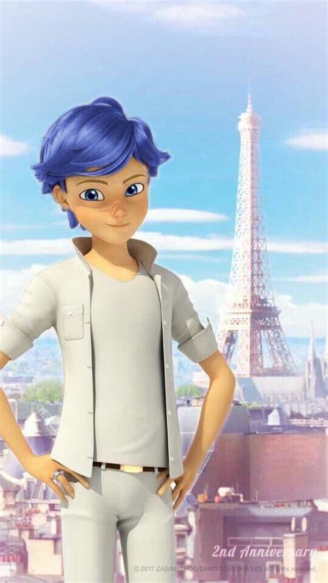 Adrien With Blue Hair Imágenes De Miraculous Ladybug Miraculous