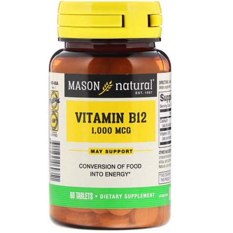 I've explained the rationale for my recommendations to take vitamin b12 supplements once a week or once a day, or. Mason Natural B12 Vitamin