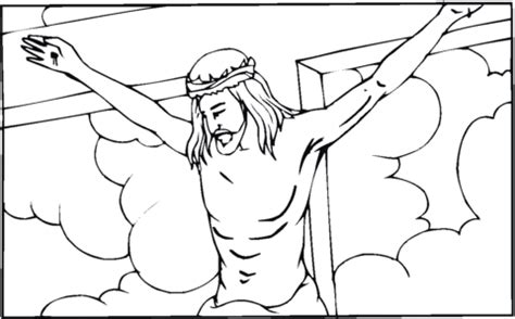 Crucified Christ coloring page | SuperColoring.com