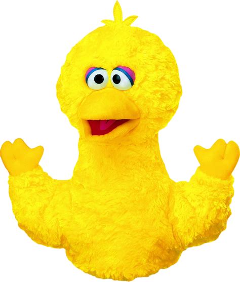 Big Bird Count Von Count Hand Puppet Toy Sesame Png Download 1077