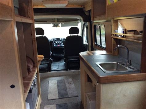 2014 Ram Promaster Cargo Van Converted Into A Motorhome Tiny House Style