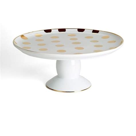 C Wonder Polka Dot Cake Stand Liked On Polyvore Featuring Home