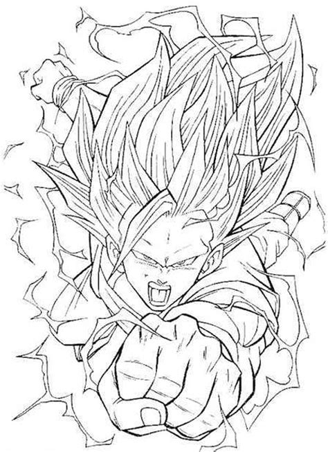 Dibujos De Goku Para Colorear E Imprimir Dibujos Para Colorear Y Pintar